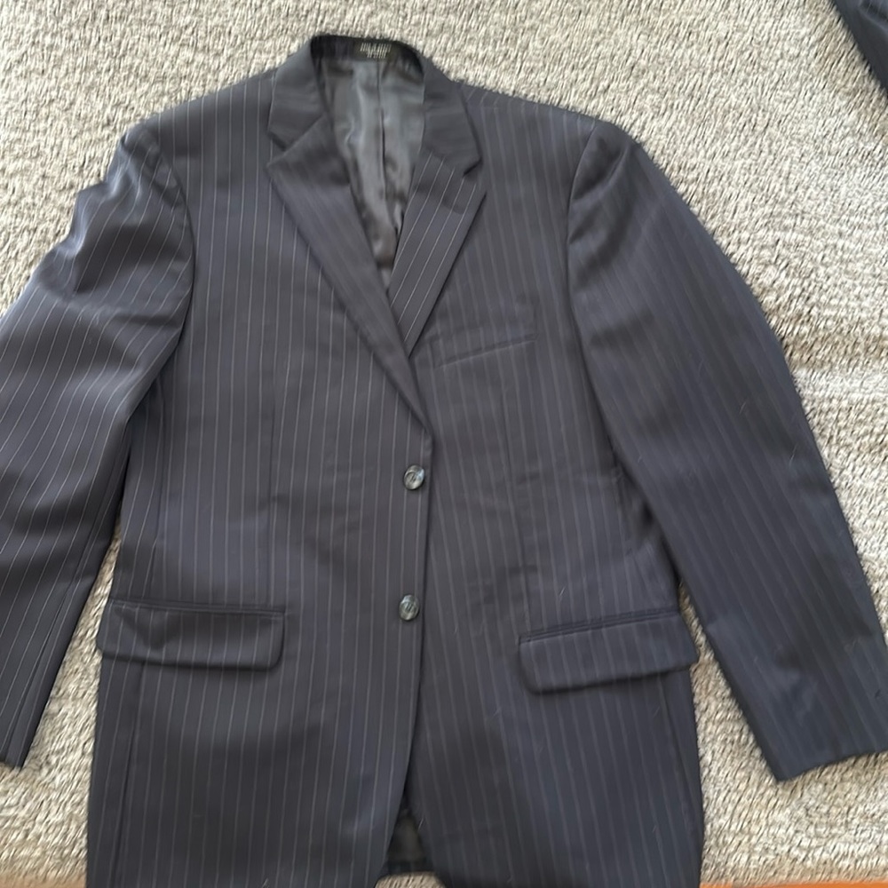Jones New York blue pin stripped suit